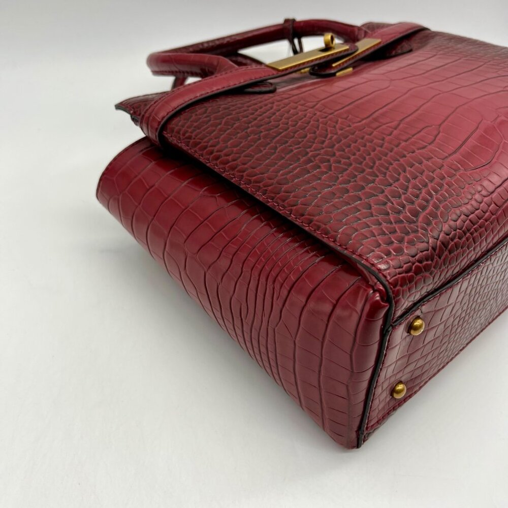 Guess Red Faux Animal Embossed Shoulder Bag - Picture 6 of 11